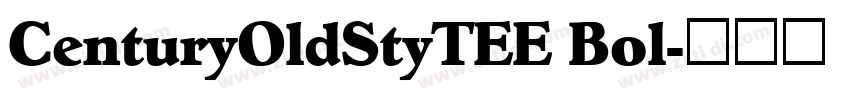 CenturyOldStyTEE Bol字体转换